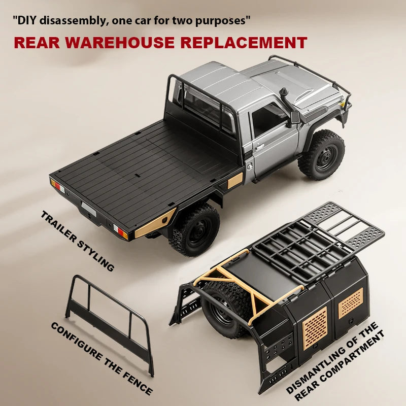 ZWN MN82 MN82S LC79 1/12 Full Scale RC Pickup Short Truck 4WD Remote Control Climbing Off-road Car Toys for Kids Christmas Gifts