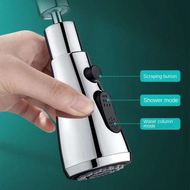 Kitchen Faucet Scrape Wash Anti-splash Faucet 360 ° Rotating Bubblers Lengthening Extender Home Kitchen and Bath Shower