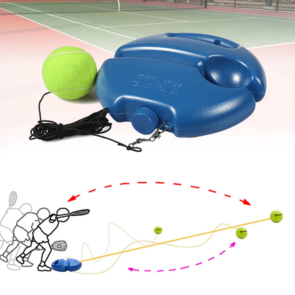 1set Tennis Trainer Professional Training Primary Tool Self-study Rebound Ball Exercise Tennis Ball Indoor Tennis Practice Tool