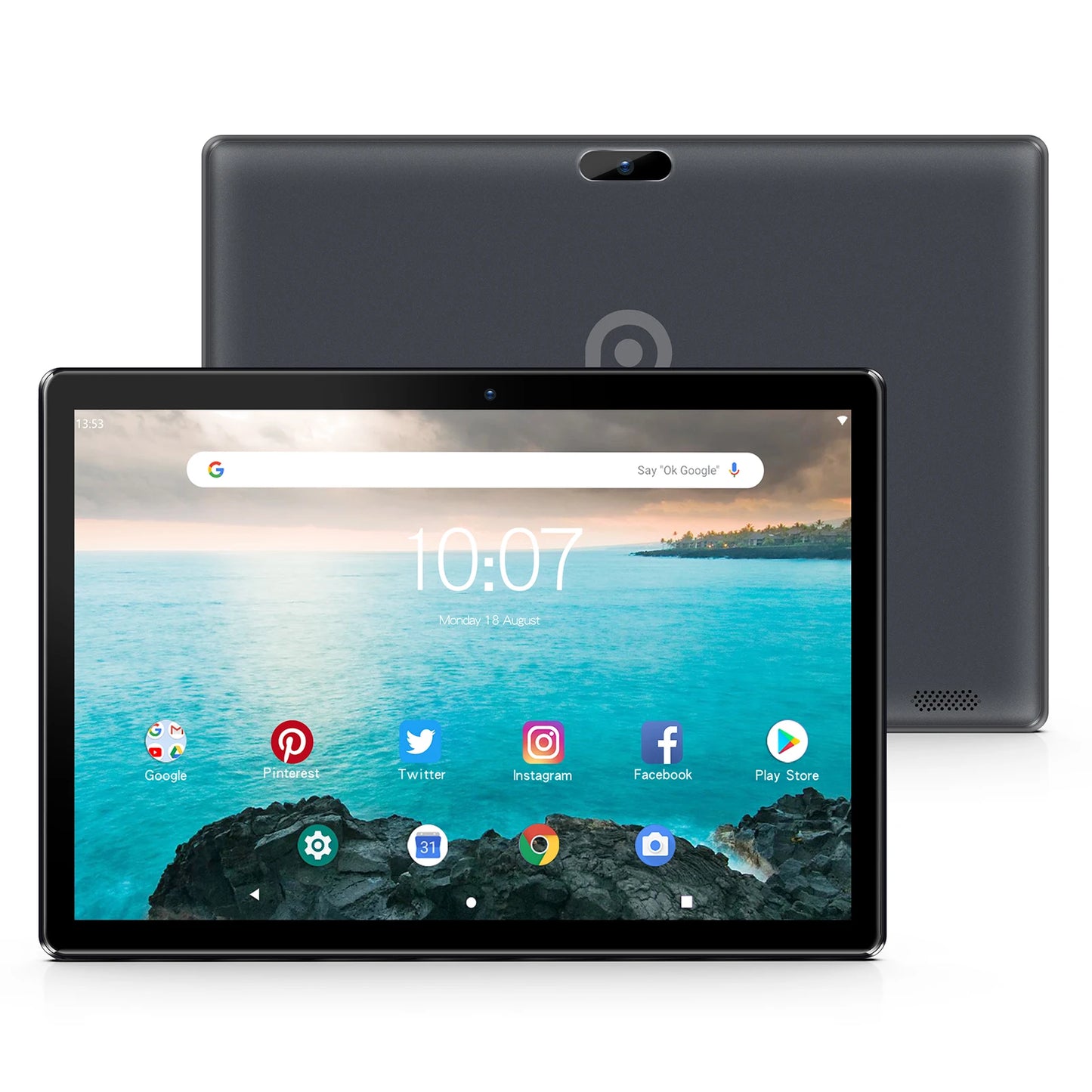 New PRITOM 10 Inch Tablet PC with SIM Slot Android 10 64 GB Quad Core Touch Screen WiFi GPS Support 3G Phone Call