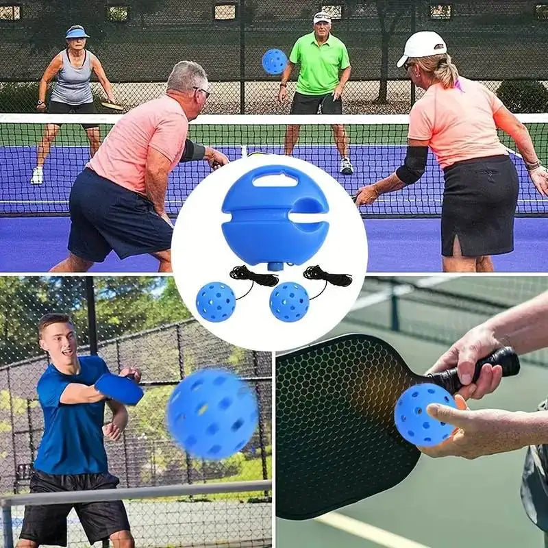 Heavy-Duty Single-Person Tennis Trainer with Stable Base - Durable High-Elasticity Tennis Rope for Adult Training - Ideal for So