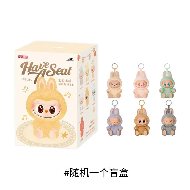 New Labubu Gift Lacquered Doll Clothes Doll Keychain Trendy Toy Blind Box 2 Glue Face Bag Pendant Decoration Toys Friend Gift
