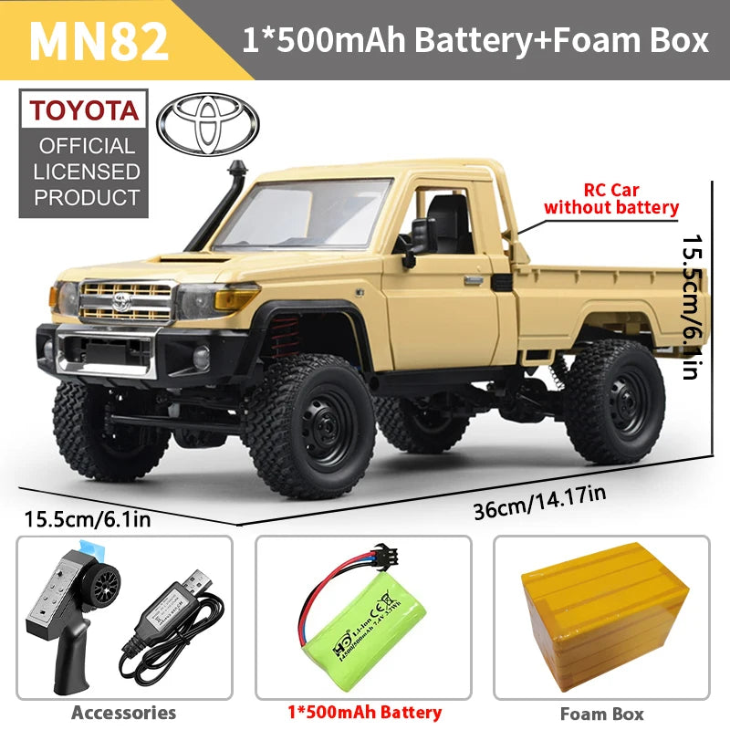 ZWN MN82 MN82S LC79 1/12 Full Scale RC Pickup Short Truck 4WD Remote Control Climbing Off-road Car Toys for Kids Christmas Gifts