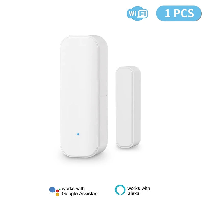 Tuya WiFi Zigbee Window Door Sensor Smart Home Security Alarm System Voice Control Work With Alexa Google Home SmartLife