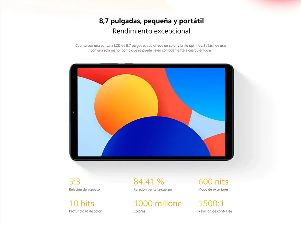 Xiaomi Redmi Pad SE 8.7 Tablet, MediaTek Helio G85, 8.7 inches, small and portable, 90 Hz, 8 MP camera, 6650 mAh