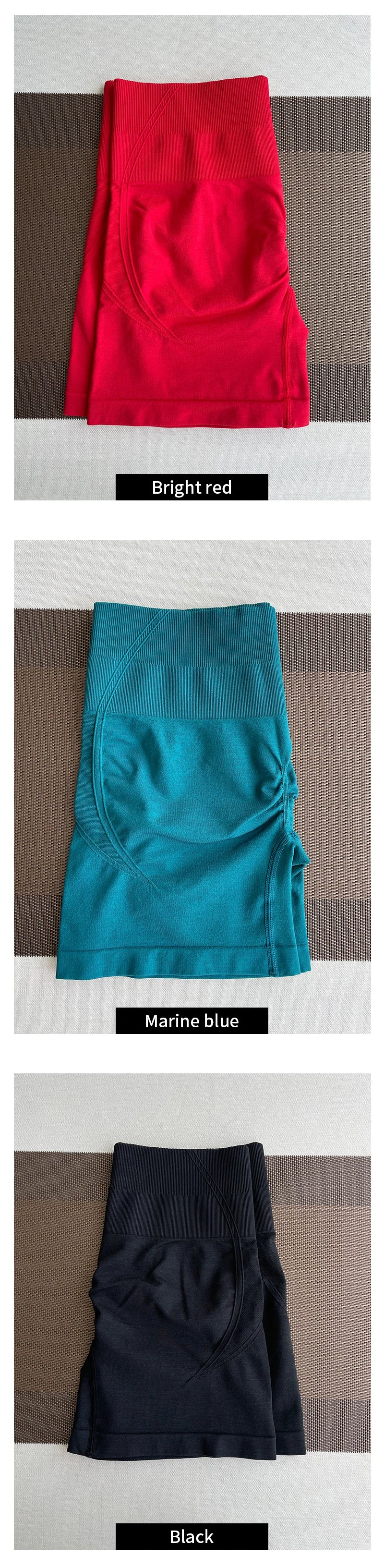 TKITK Seamless Tight shorts Gym shorts Womens Workout Yoga shorts  Soft High Waist Outfits Fitness Sports Wear