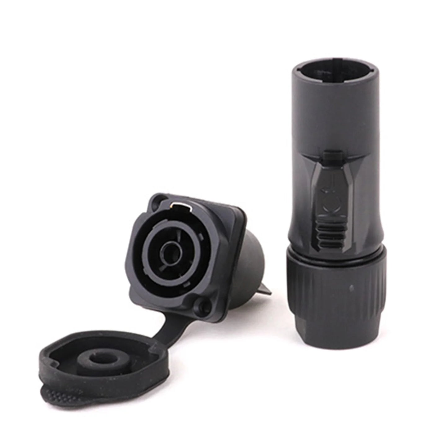 10pcs 3Pins In/Output Waterproof Locking Powercon Male Plug Female Chassis Wire Cable Connectors PA66 Material IP65 Grade