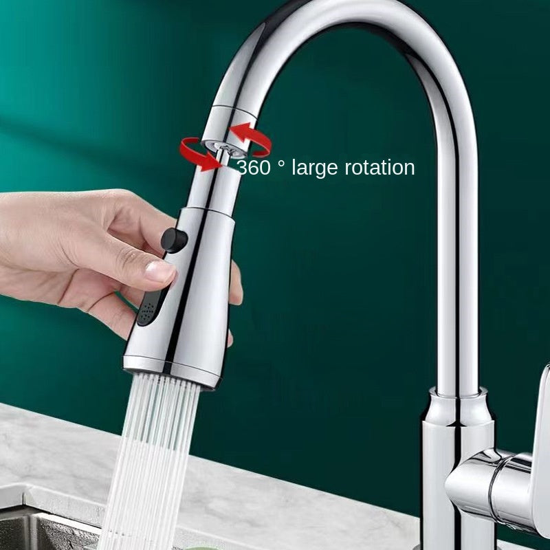 Kitchen Faucet Scrape Wash Anti-splash Faucet 360 ° Rotating Bubblers Lengthening Extender Home Kitchen and Bath Shower