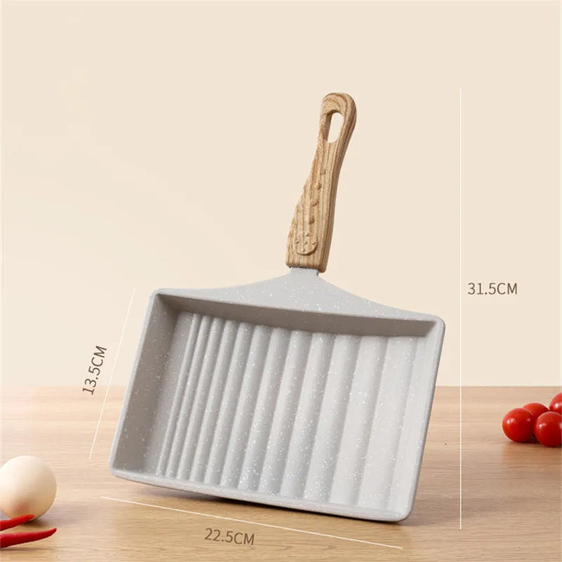Non-Stick Wave Bottom Tamagoyaki Omelette Saucepan Egg Roll Pancake Frying Pan Cooking Pots Kitchenware Kitchen Cookware Tools