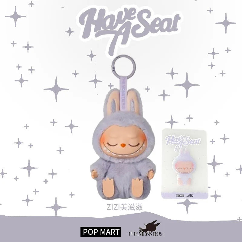 New Labubu Gift Lacquered Doll Clothes Doll Keychain Trendy Toy Blind Box 2 Glue Face Bag Pendant Decoration Toys Friend Gift