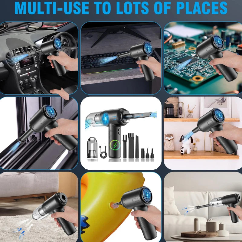 Xiaomi Youpin Vacuum Cleaner Wireless Air Duster Rechargeable Blow And Suck Vacuum Cleaner Electric Strong Suction Power Home