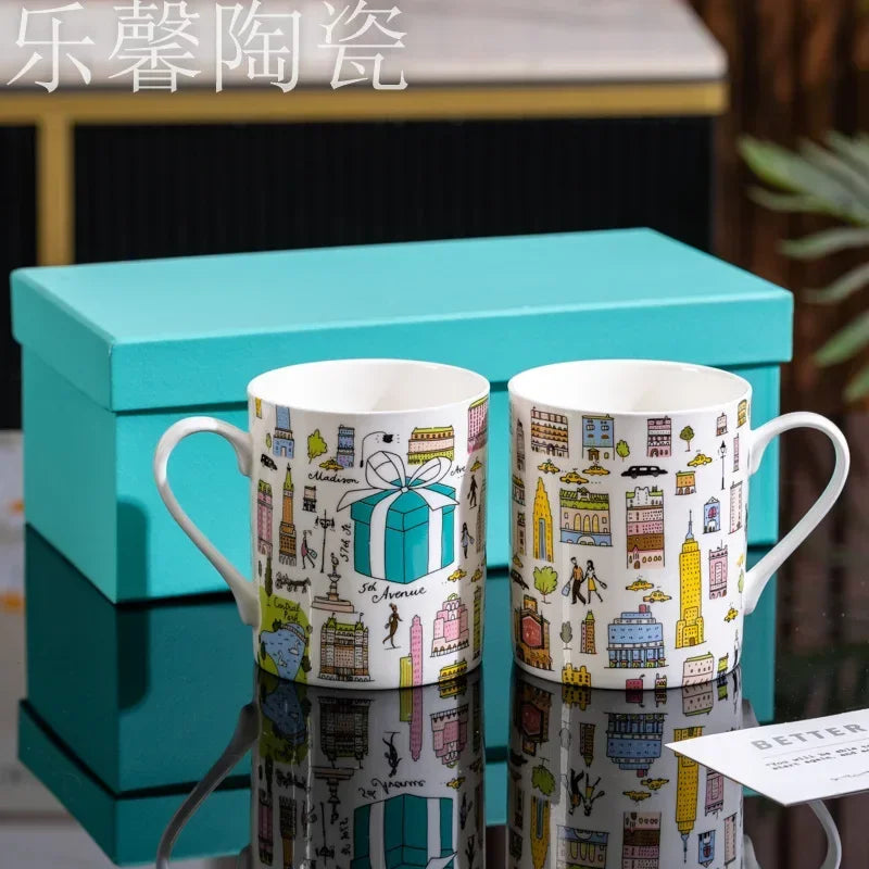 2025 New Famous Luxury Designer Teacup, Makeup Cup, Cute Style Coffee Cup, Large Capacity Exquisite Ornament