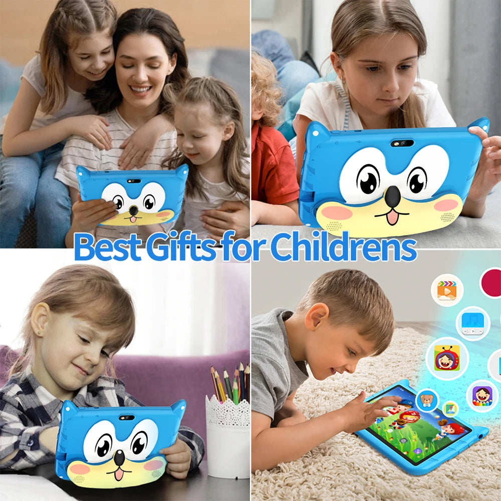 BDF Children's Gift Children's Learning and Education Partner 7-inch tablet 4GB RAM 64GB ROM Android 13.0 4000mAh Supports WIFI