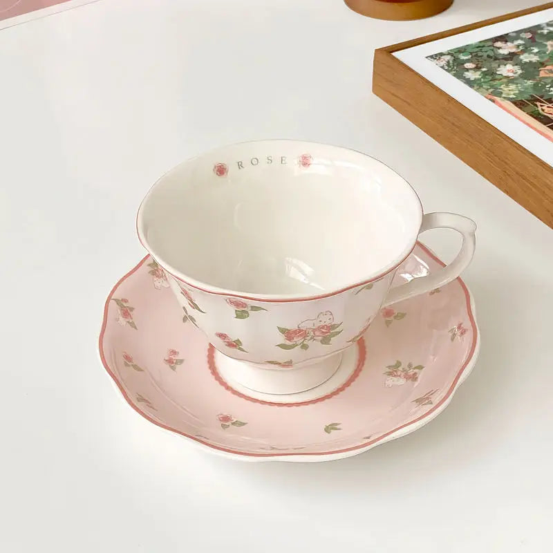 250ML Exquisite European Coffee Cup Ceramic Set Design Sense Small and High End Sense Light Luxury Ins Style Home Mug