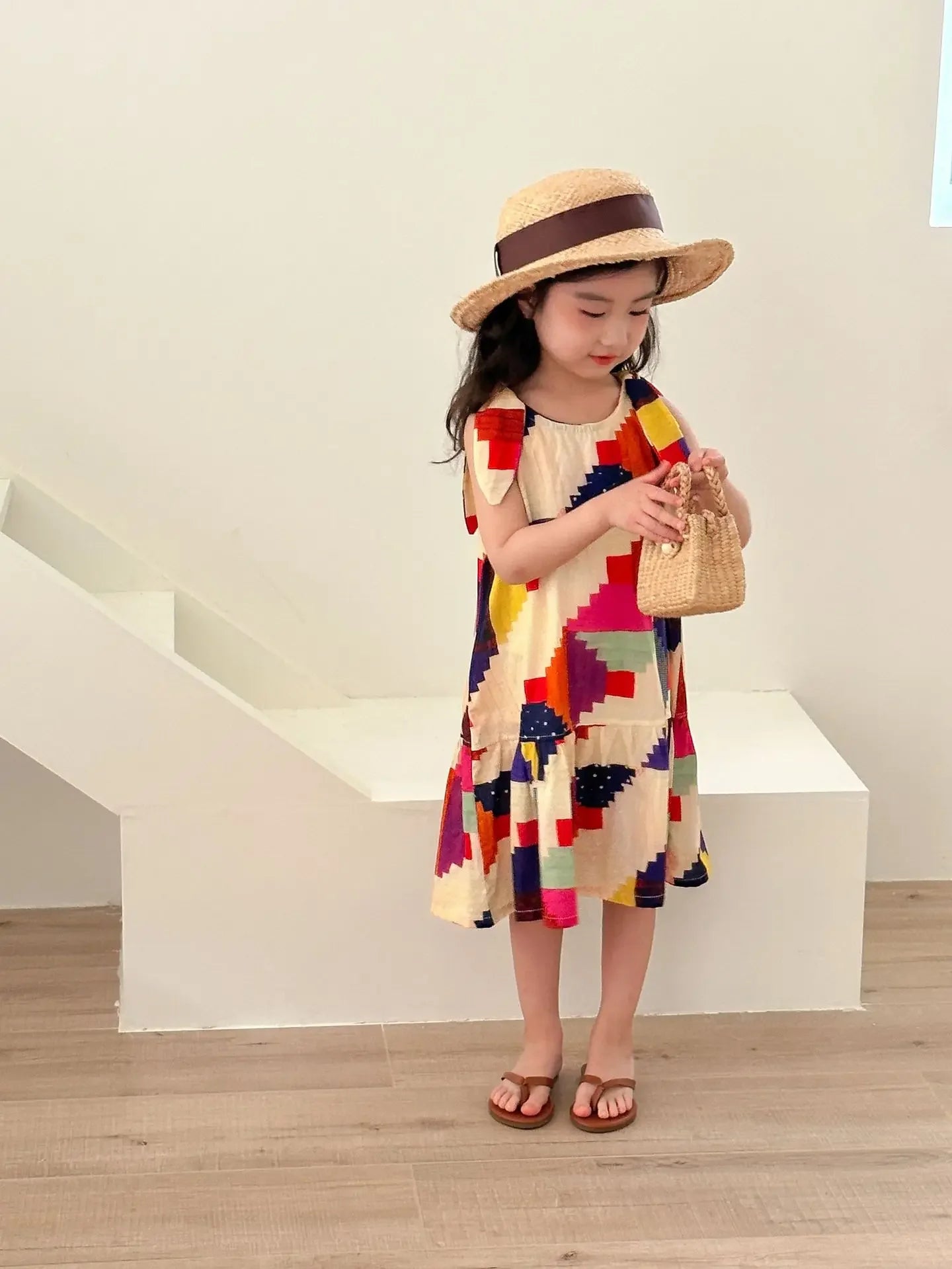 Children's Clothes 2025 Summer New Boy's Shirt Suit Or Baby Girl Dress Holiday Clothes Brother And Sister Clothes