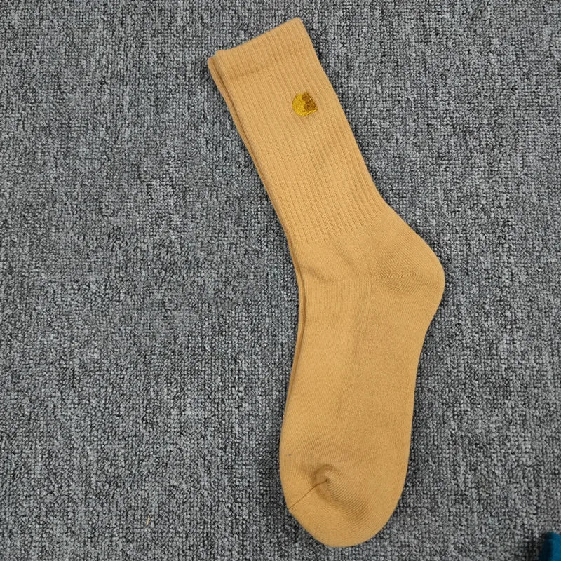 men's cotton 1 pair of shock-absorbing thick sports socks, white, black, gray, street skateboarding, basketball socks