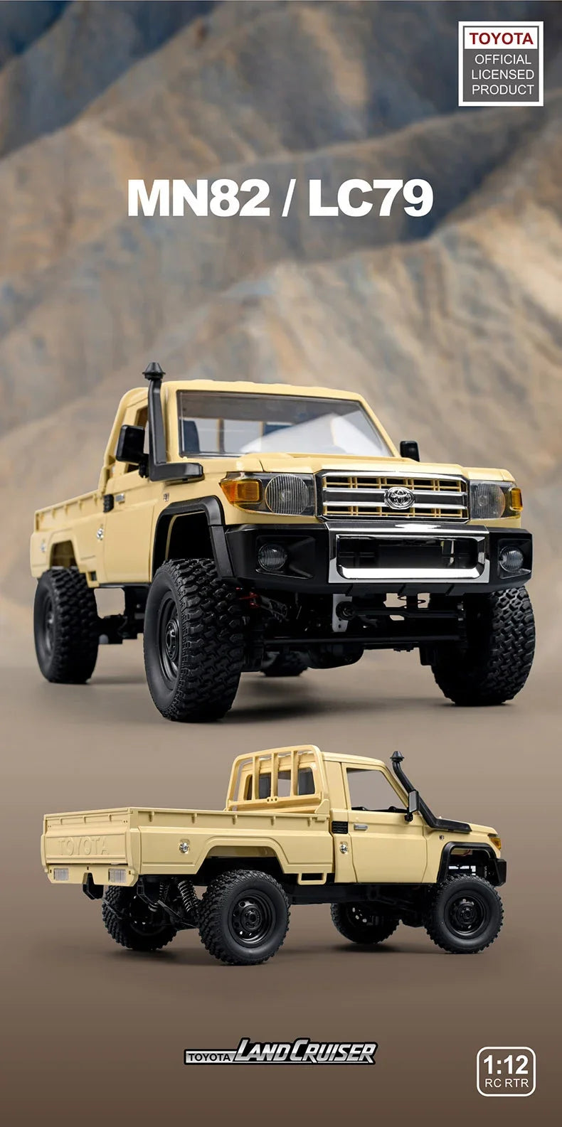 ZWN MN82 MN82S LC79 1/12 Full Scale RC Pickup Short Truck 4WD Remote Control Climbing Off-road Car Toys for Kids Christmas Gifts