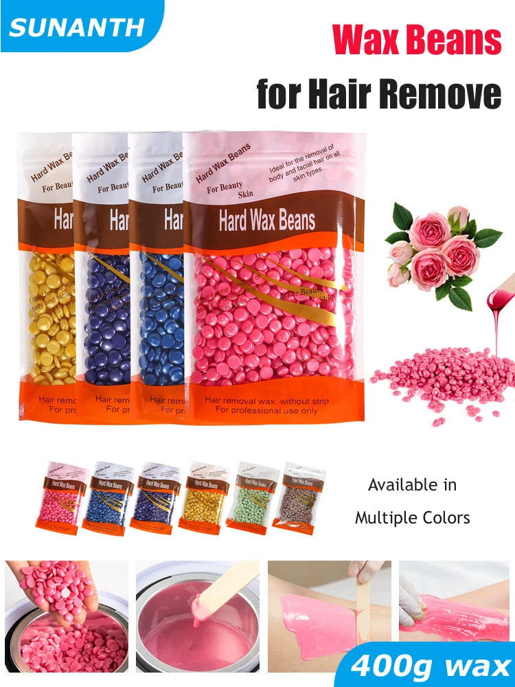 400g/50g/ Hairs Removal Wax Beans for Wax Heater Machine Waxing Wax Beads Depilatory Body Epilation Wax For Depilation