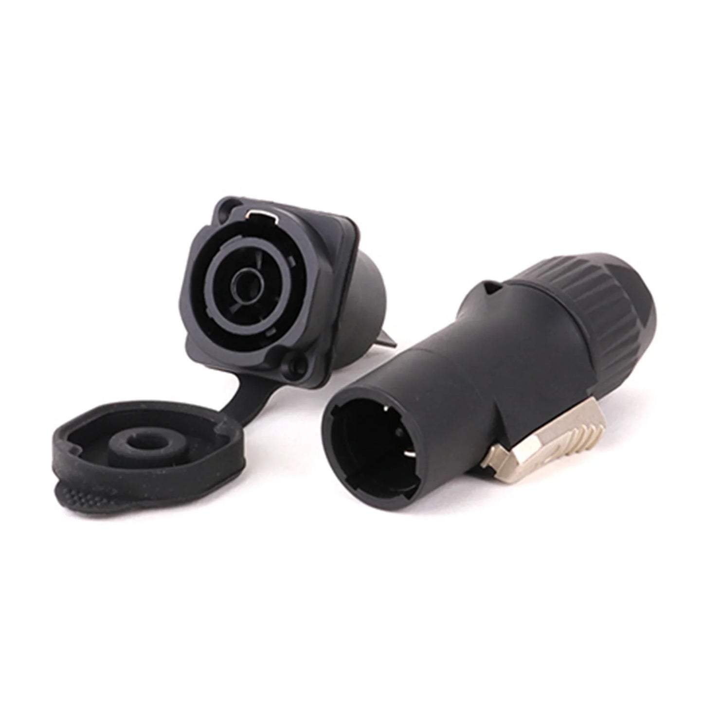 10pcs 3Pins In/Output Waterproof Locking Powercon Male Plug Female Chassis Wire Cable Connectors PA66 Material IP65 Grade