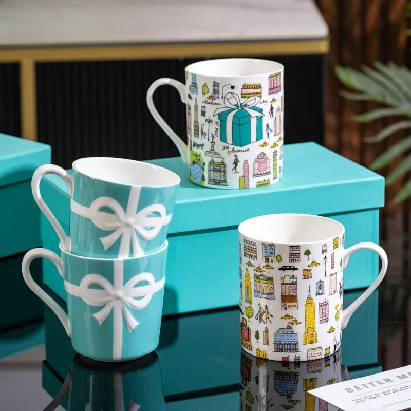 2025 New Famous Luxury Designer Teacup, Makeup Cup, Cute Style Coffee Cup, Large Capacity Exquisite Ornament