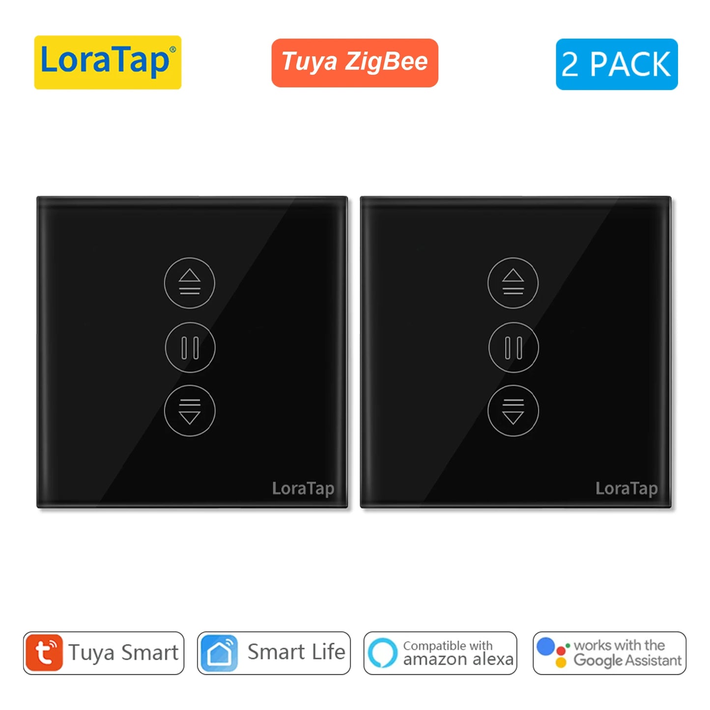 LoraTap ZigBee Curtains Roller Shutters Blinds Switch Control Connected Motor Google Home Alexa Electric Window Tuya Smart Life