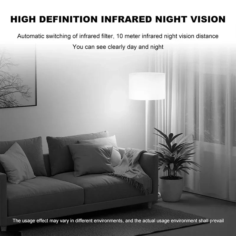 4K Security Camera WiFi Monitor 2-way Audio Infrared Night Vision Motion Detect Home Surveillance Multi-Share View 2025 New