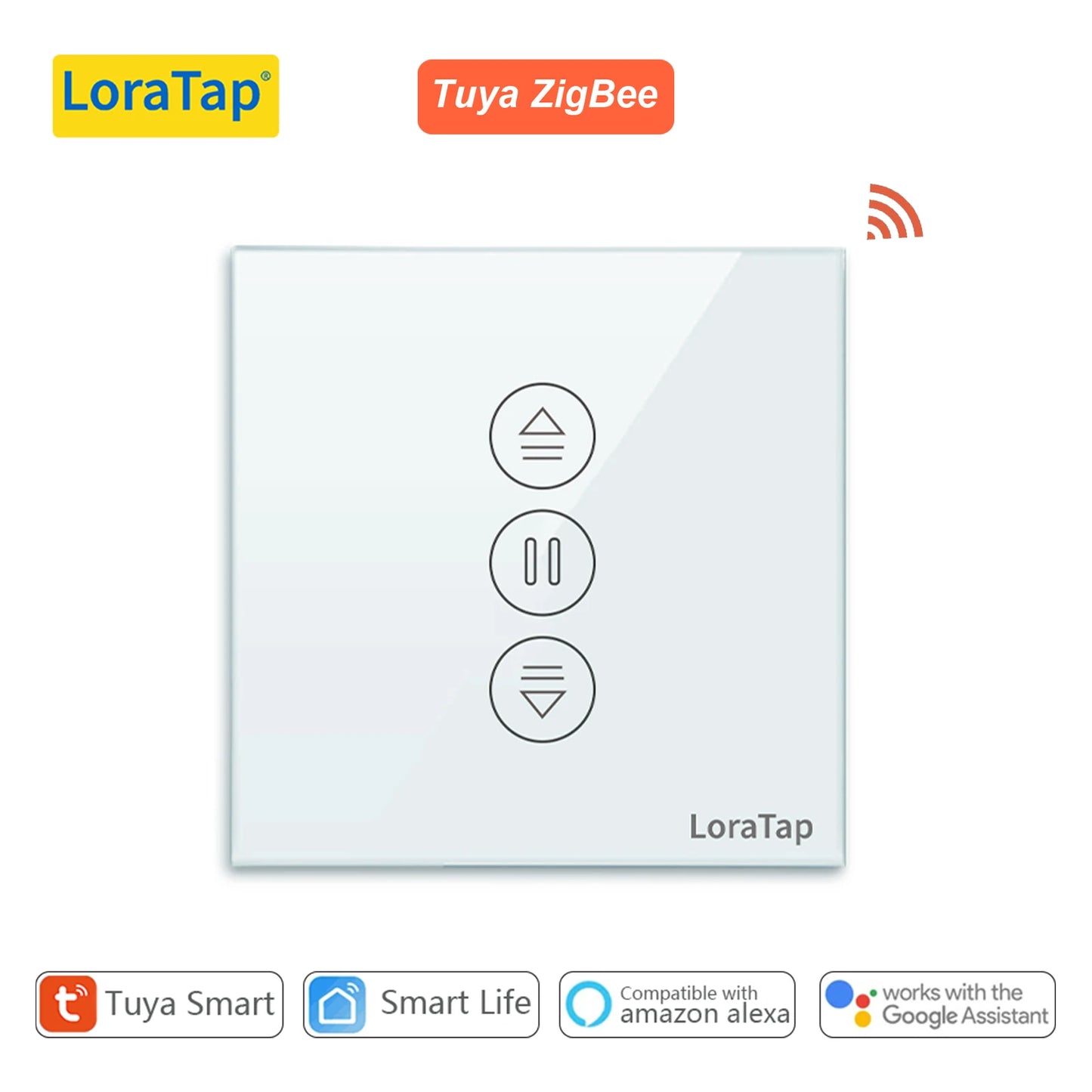 LoraTap ZigBee Curtains Roller Shutters Blinds Switch Control Connected Motor Google Home Alexa Electric Window Tuya Smart Life