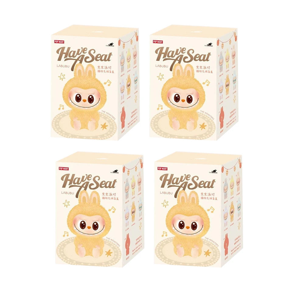 NICE  Macaron 2nd Generation Monster Labu Sitting PVC Labu Doll Series Surprise Holiday Gift