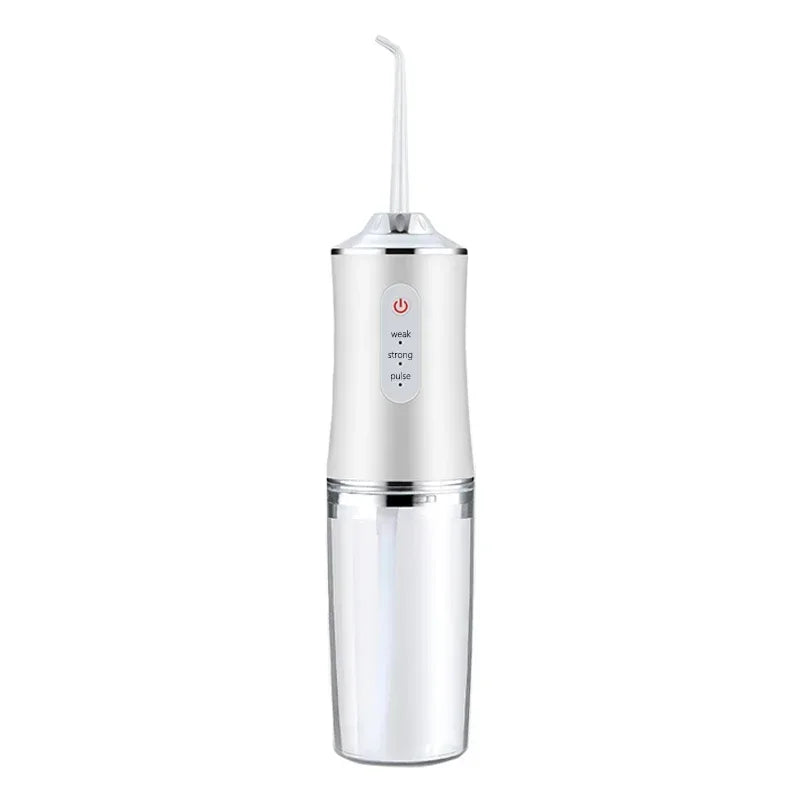 Portable Water Flosser w/ 4 Jet Tips & 3 Modes - Cordless Oral Irrigator for Teeth Cleaning, Braces Care, USB Rechargeable