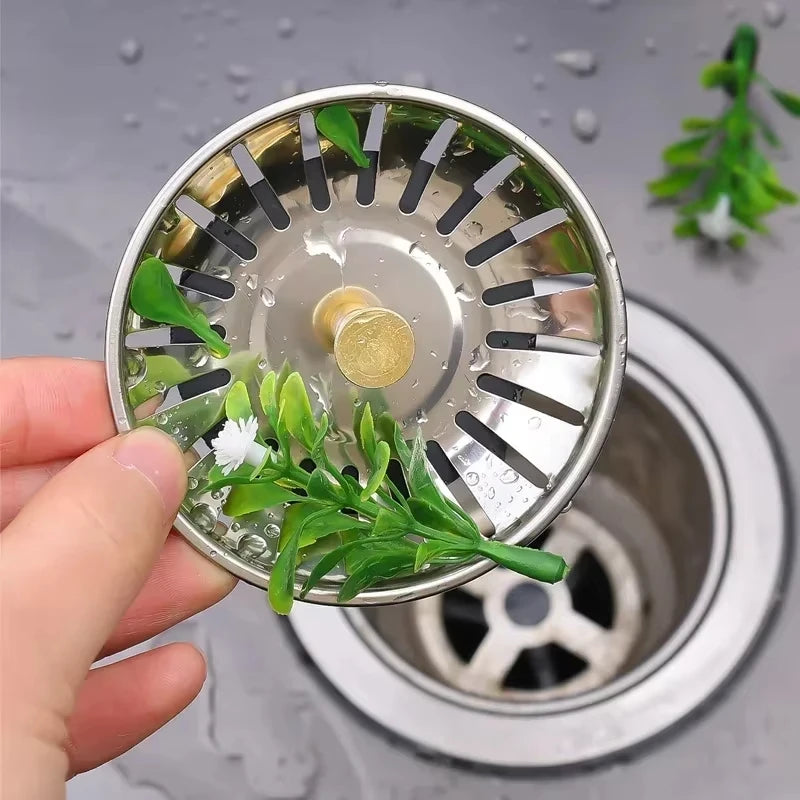 1pc/2pcs Kitchen Sink Strainer Stopper Waste Plug Sink Filter Filtre Sink Strainer Filter Floor Drain Kitchen Tools