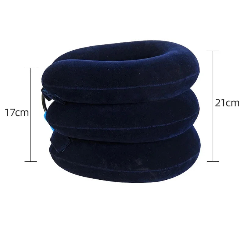 Neck Support Cushion Inflatable Air Cervical Neck Traction Device Body Relaxing Tractor Support Massage NECK Pillow