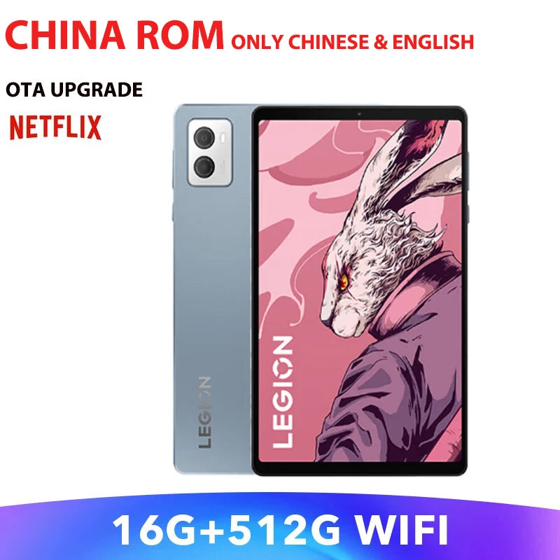 Original Lenovo LEGION Y700 2023 8.8 Inch Snapdragon 8+ ZUI15 16G 512G 12G 256G WIFI Dual-type-C Interface Gaming Tablet