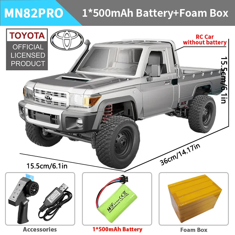 ZWN MN82 MN82S LC79 1/12 Full Scale RC Pickup Short Truck 4WD Remote Control Climbing Off-road Car Toys for Kids Christmas Gifts