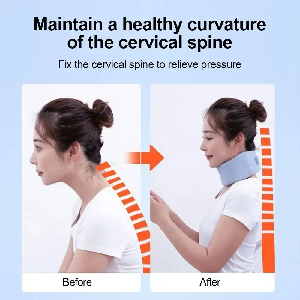 New Adjustable Neck Support Men Women Office Household Brace Neck Portable Health Care Sponge Neck Cervical Collar