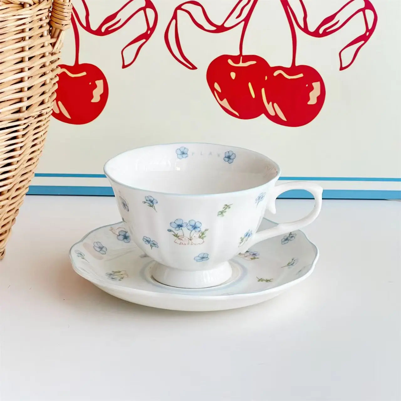 250ML Exquisite European Coffee Cup Ceramic Set Design Sense Small and High End Sense Light Luxury Ins Style Home Mug