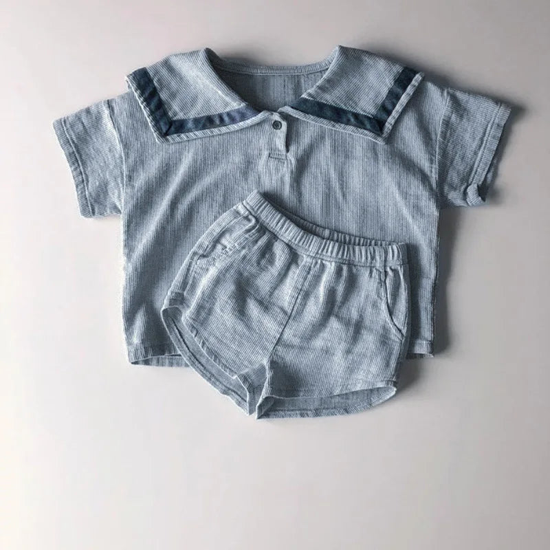 Children's Clothing Clothing Sets For Boys Girls Muslin Clothes Kids Todler Top And Shorts 2pcs Outfits Spanish Baby Cotton Suit
