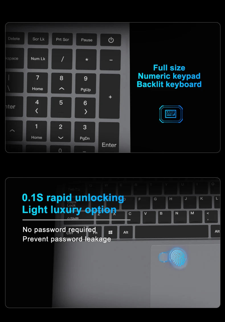 15.6"Ultra Slim Laptop 32GB RAM 2048GB SSD Intel Core i7-6500U Notebook Gamer 1920*1080 Display Office Study Computer Windows 11