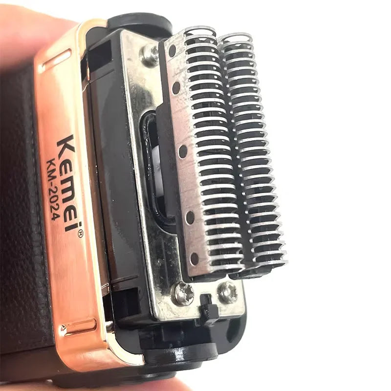 Kemei 2024 Razor Blade Shaver Head For Men's Electric Shaver KM-2024 Razor Mesh Blade Net Original Beard Shaving Parts