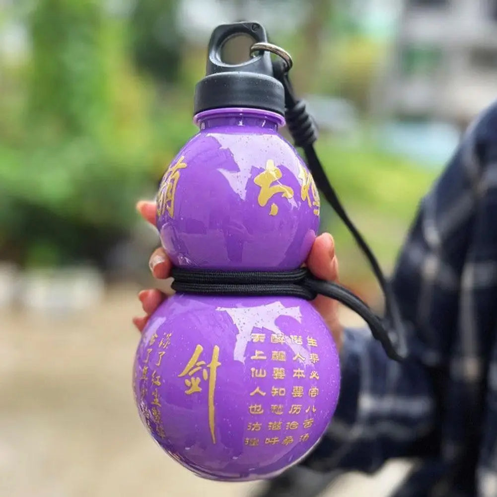 800ml Gourd Water Bottle Child Water Gourd Kettle Chinese Retro-Inspired Leakproof Water Jug for School PC Water Kettle
