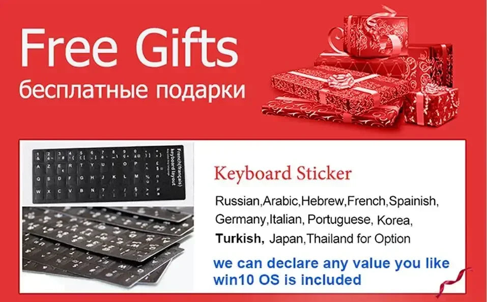 11th Gen Celeron N5095 Laptop - Win 10/11, 16GB 32GB RAM, 128GB - 2TB SSD. 2.4G/5.0G WiFi & Bluetooth, stylish pink keyboard.