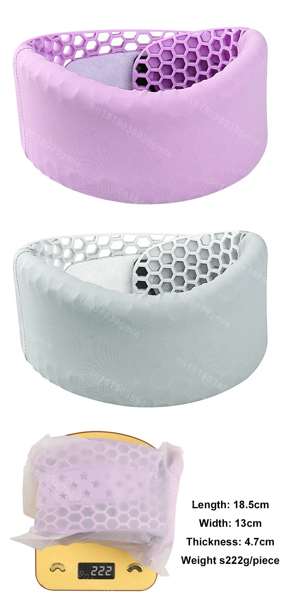 Soft Silicone Neck Support Adjustable Neck Support Cervical Neck Protector for Sleep Relief Neck Pain Breathable Neck Support