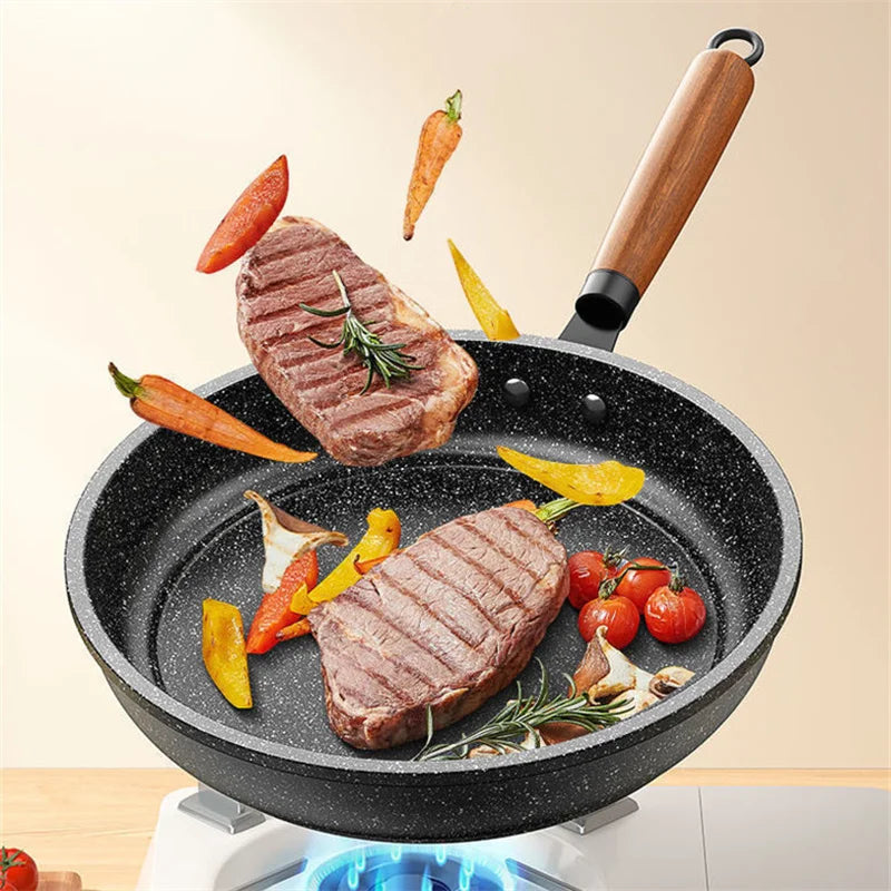 26-32cm Nonstick Pancake Frying Pan Durable Saucepan Kitchen Omelette Steak Skillet Cooking Pots Household Cookware Kitchenware