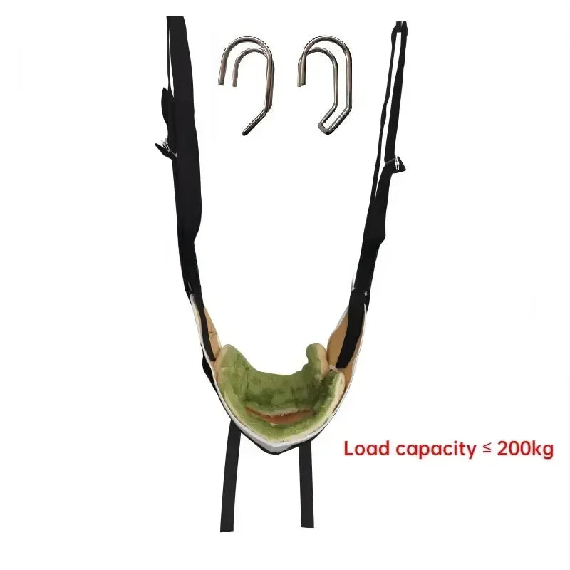 Neck Exercise Stretcher Horizontal Bar Hook Type Household Sling Neck Massager Nursing Rehabilitation Cervical Traction Belt