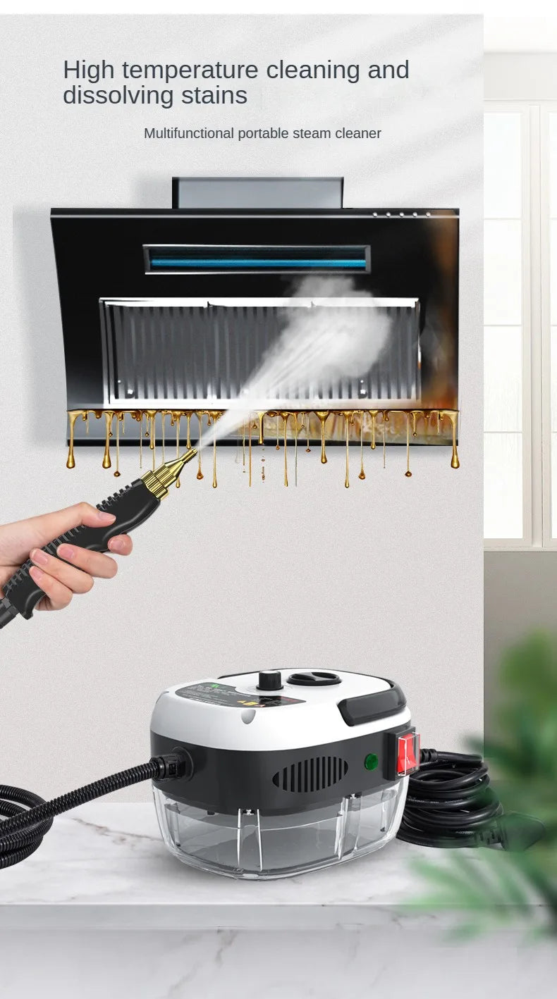 2500W Household High-temperature Steam Cleaner,  Sterilization Air Conditioning Kitchen Hood Home Car Steaming Cleaner 110V 220V