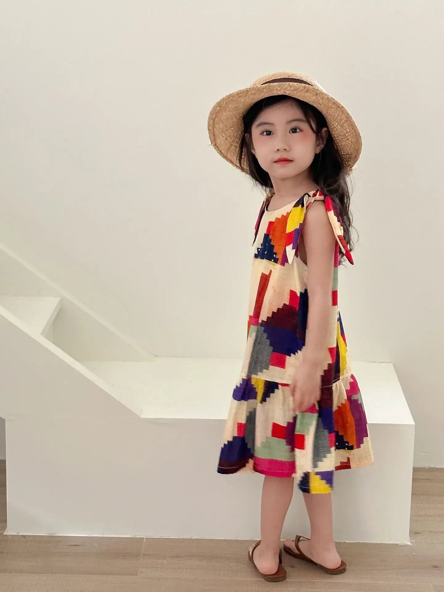 Children's Clothes 2025 Summer New Boy's Shirt Suit Or Baby Girl Dress Holiday Clothes Brother And Sister Clothes