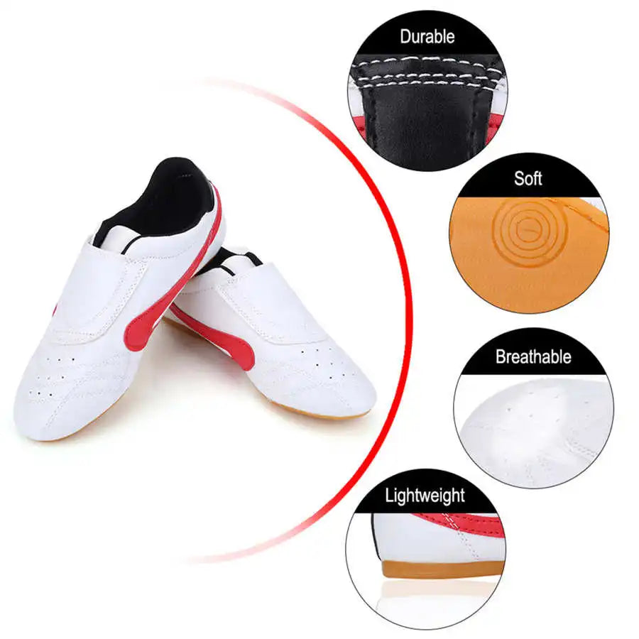 Taekwondo Unisex  Shoes Breathable Elastic Sport Shoes for Taekwondo Boxing Kung Fu TaiChi Wrestling for Beginners/Professional
