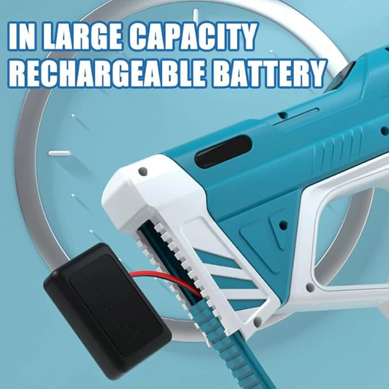 Full  Automatic Electric Water Gun Toys 43cm Portable Children Adult Summer Beach Outdoor Fight Fantasy Toys for Boys Kids Game