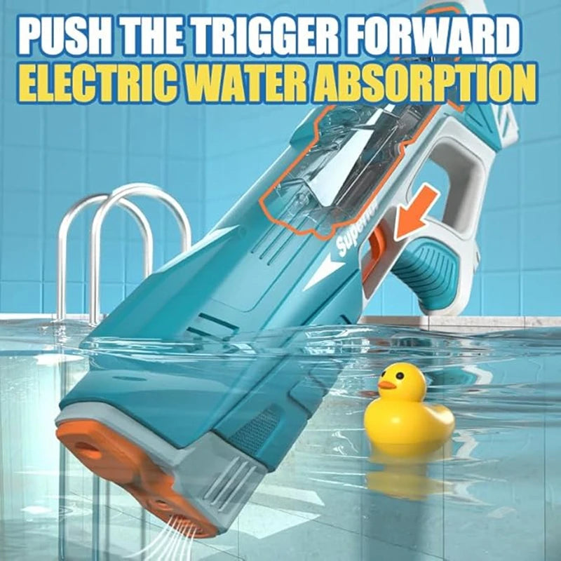 Full  Automatic Electric Water Gun Toys 43cm Portable Children Adult Summer Beach Outdoor Fight Fantasy Toys for Boys Kids Game