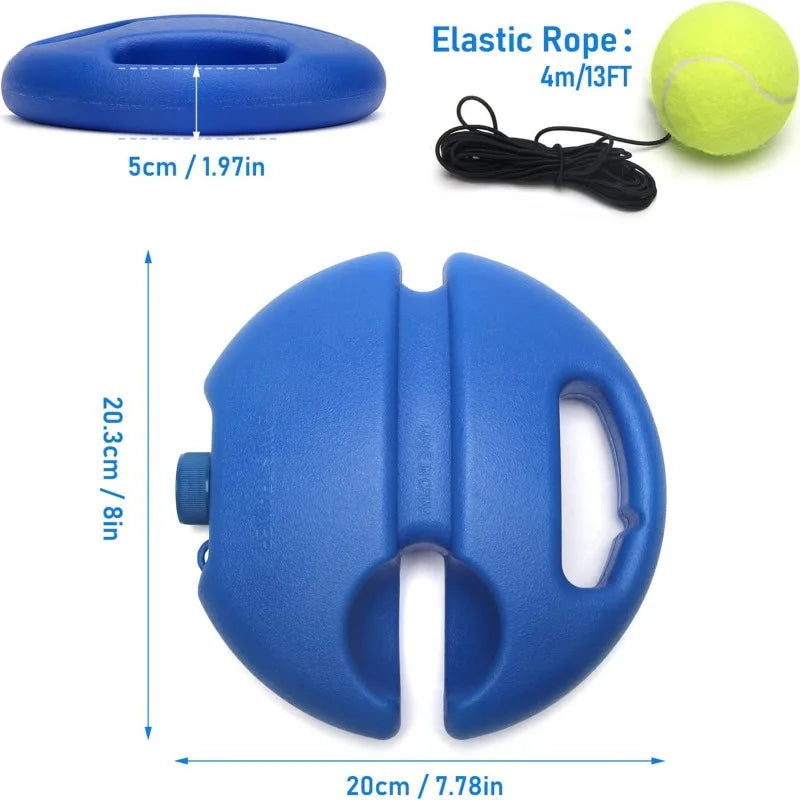 1 Set Tennis Trainer With Tennis Bounce Ball And Practice Ropes, Suitable For Indoor Outdoor Tennis Training
