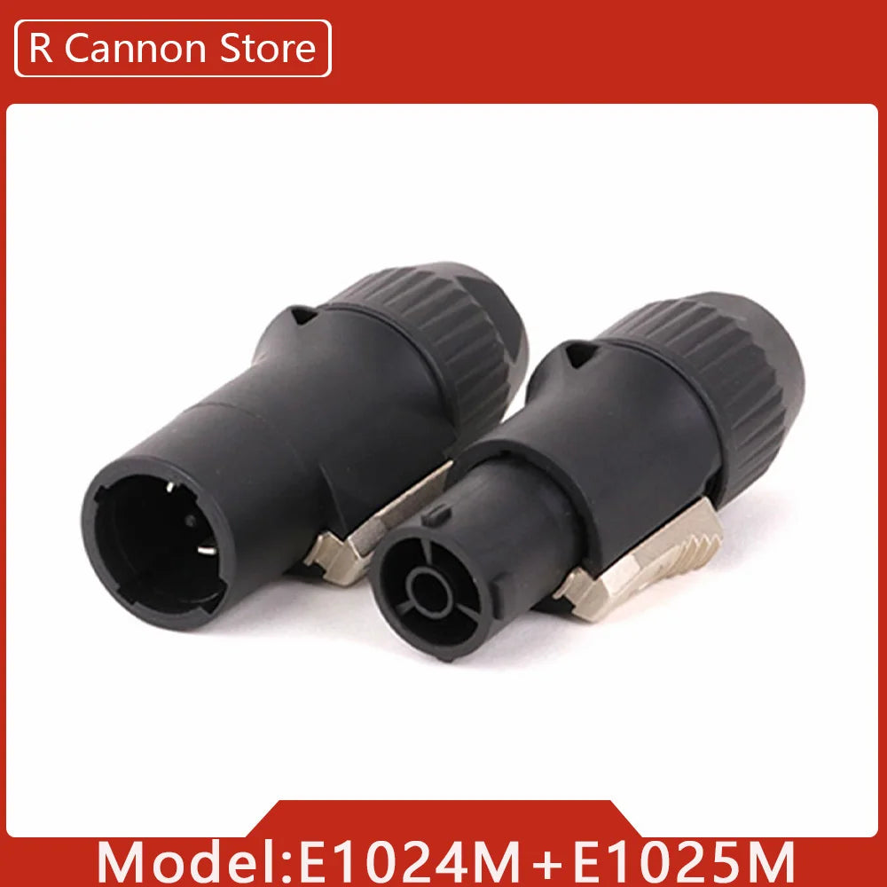 10pcs 3Pins In/Output Waterproof Locking Powercon Male Plug Female Chassis Wire Cable Connectors PA66 Material IP65 Grade